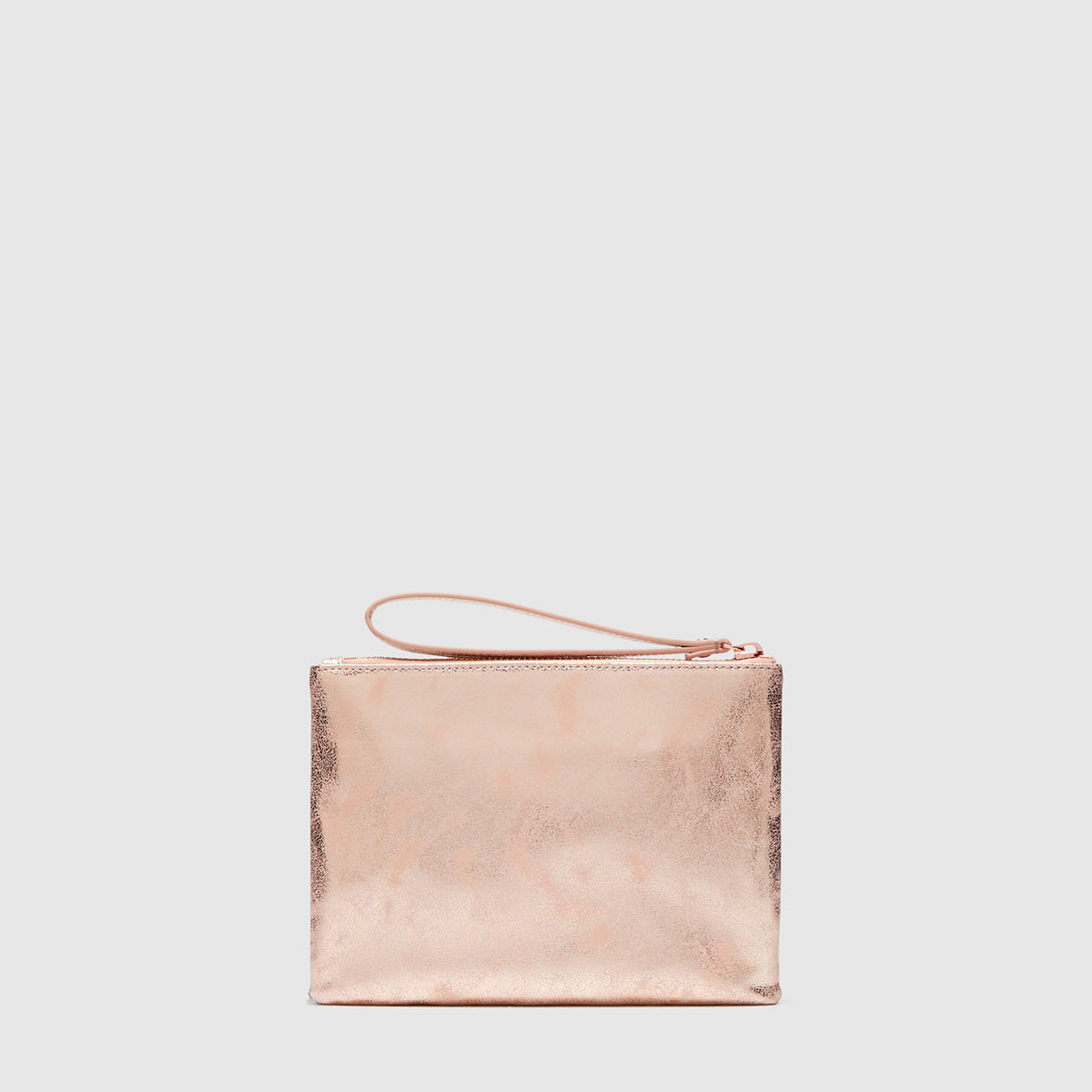 sparkle leopard medium pouch - Rose Gold