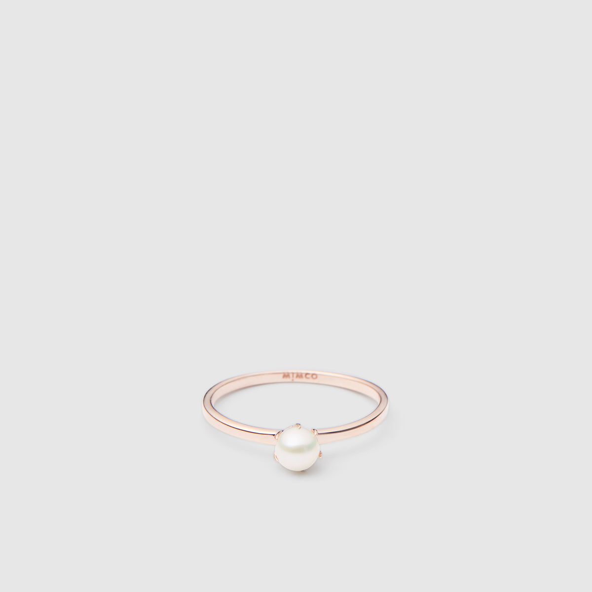 Radiant Sterling Silver Ring - Rose Gold