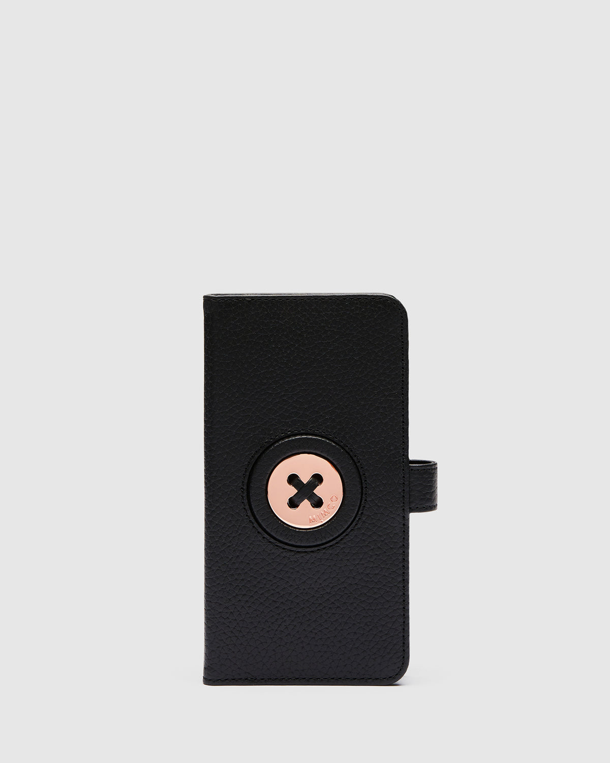 Mim-Mazing Flip Case For iPhone 12 Pro Max - Black Rose Gold
