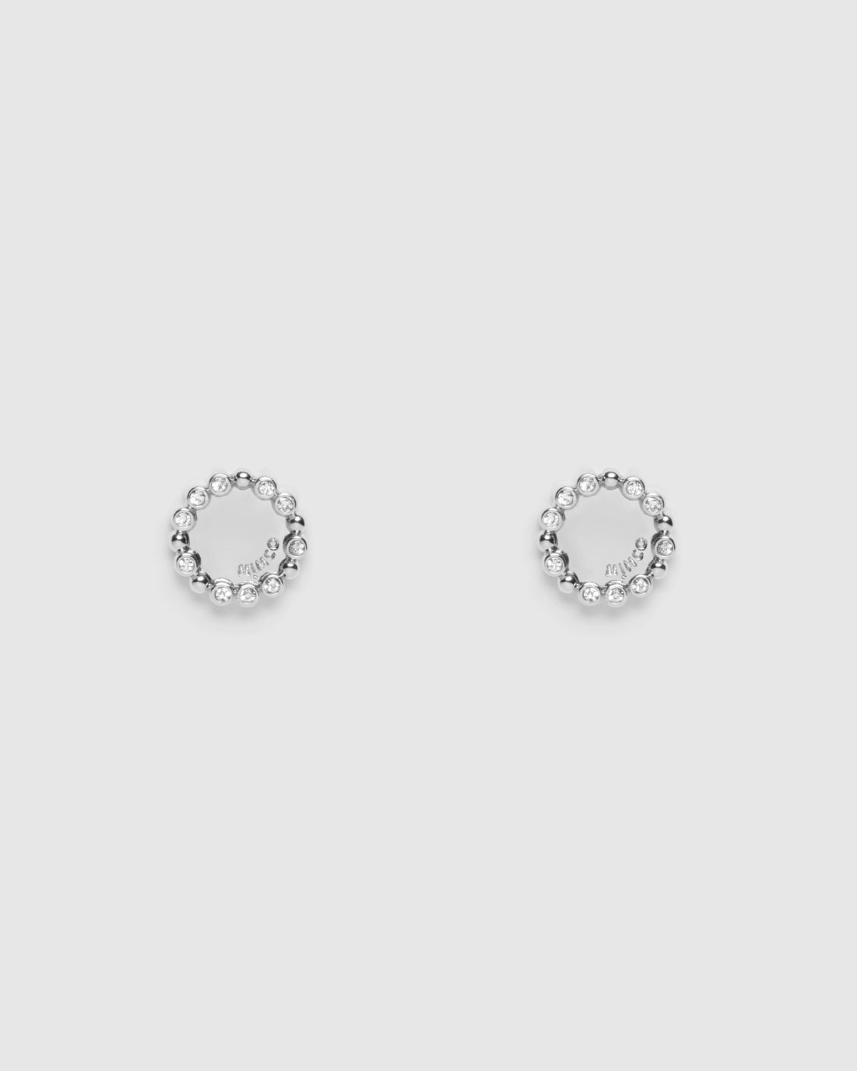 Ringlet Stud Earrings - Silver