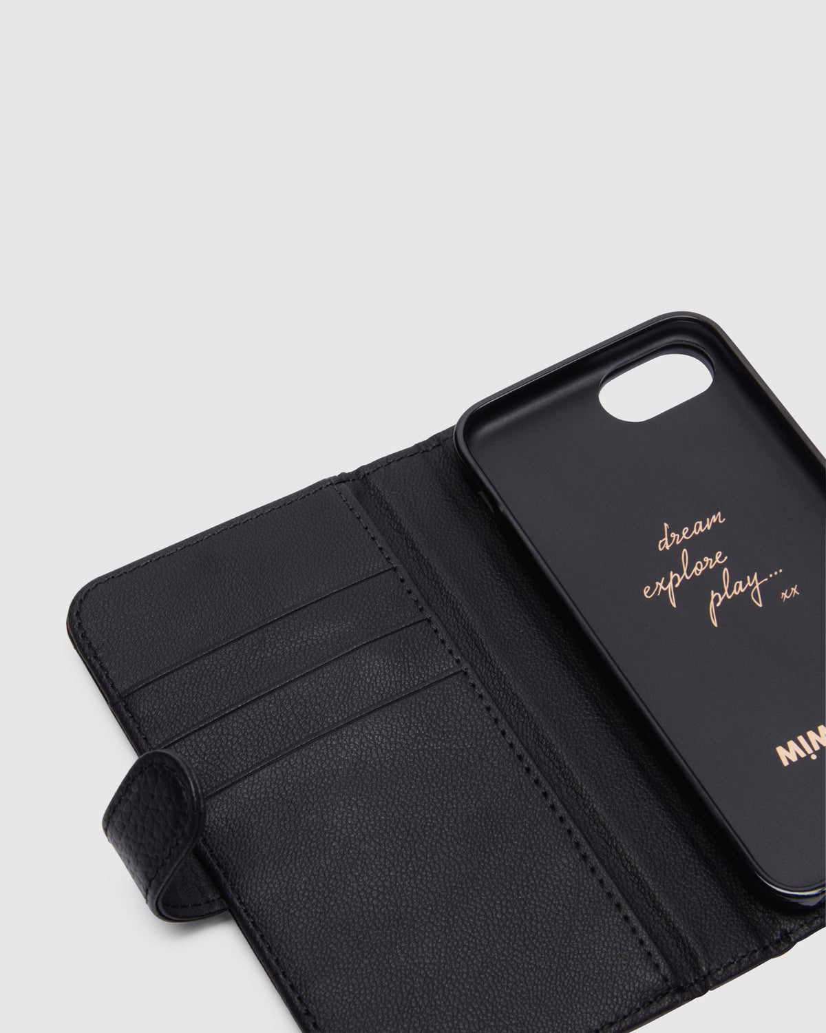 Mim-Mazing Flip Case 6-6S-7-8 SE - Black Rose Gold