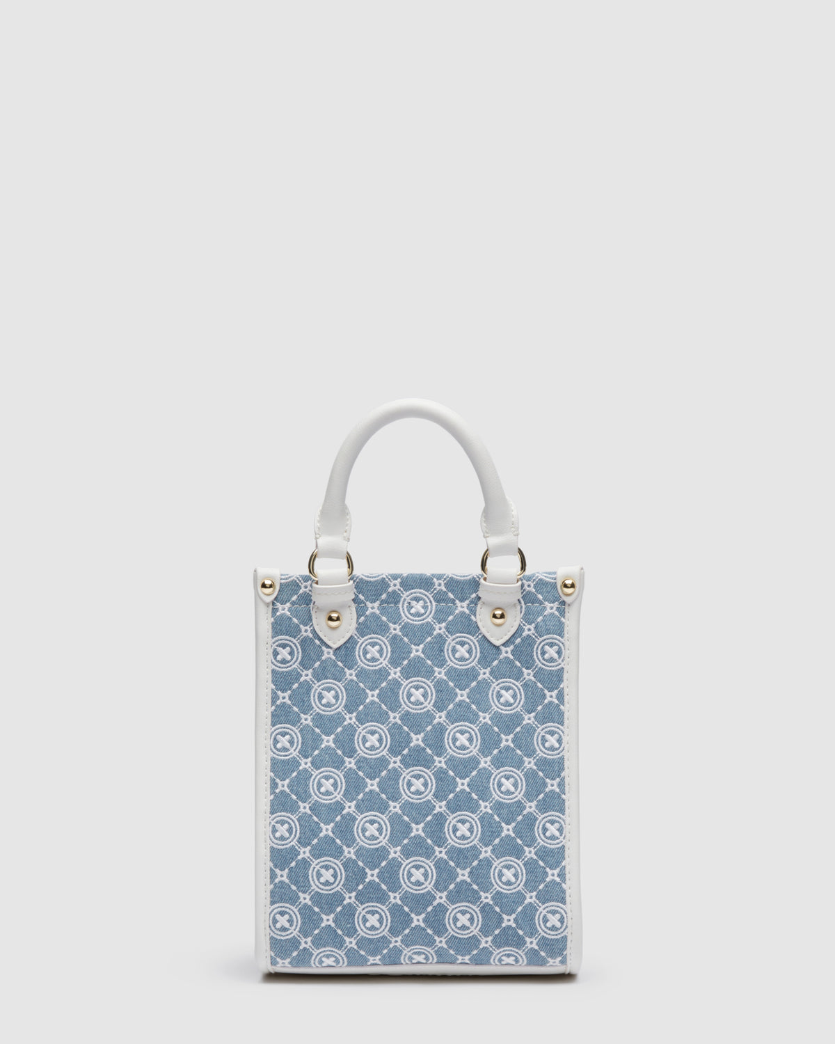 Mim-Gram Mini Tote Bag - Washed Denim
