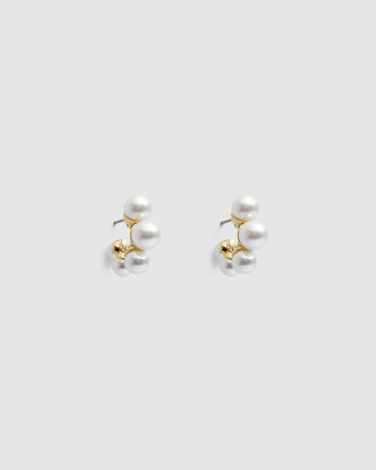 Juliet Pearl Hoop Earrings - Gold