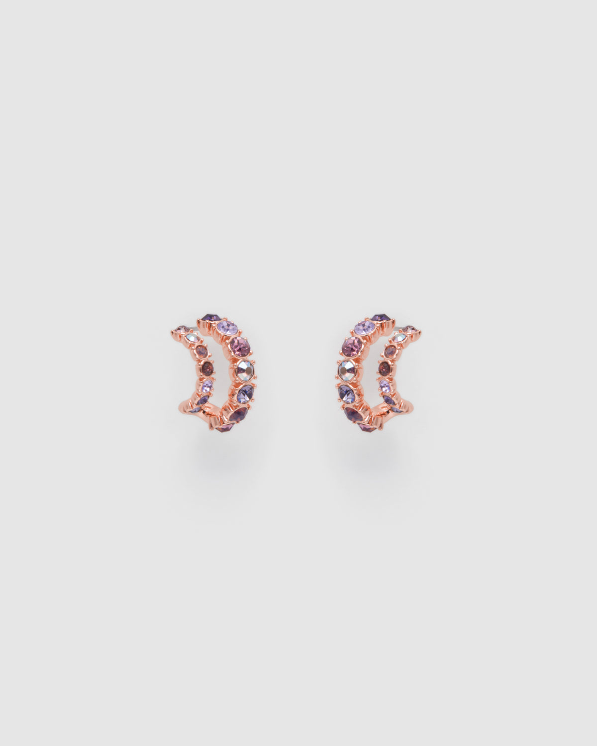 Vision Hoop Earrings - Mauve Mist