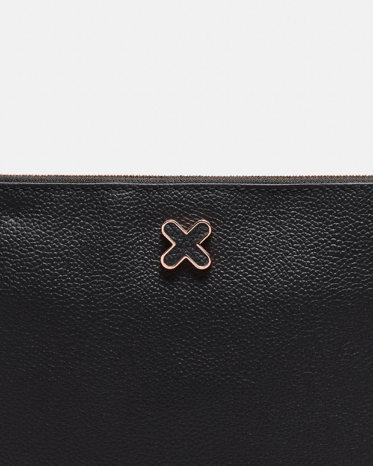 Hendrix Medium Pouch - Black Rose Gold