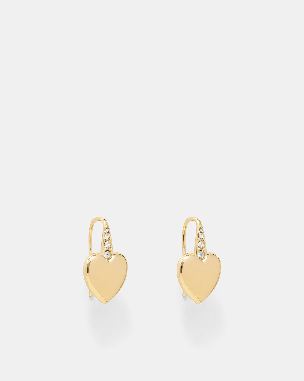 Heart Thread Earrings - Gold