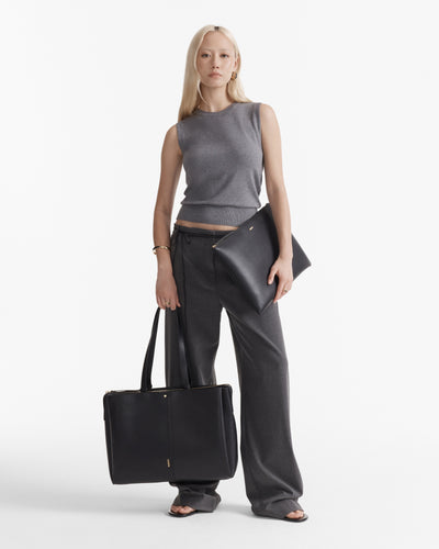 Metro Worker Tote Bag - Black Brushed LG