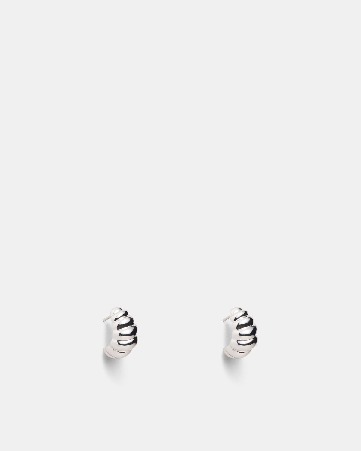 Too Cute Hoop Earrings - Silver