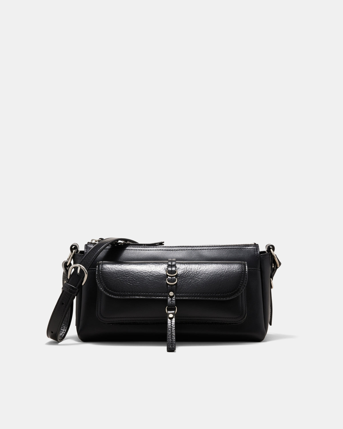 Silvie Crossbody Bag - Black Silver