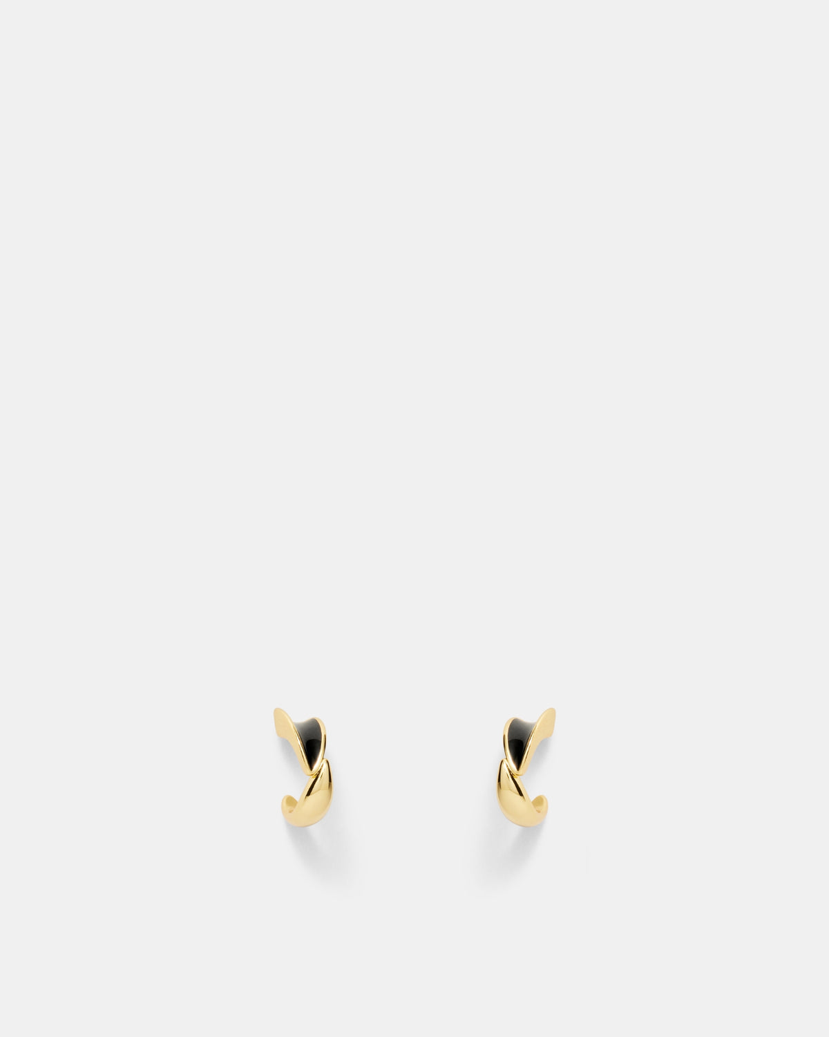 Scoop Small Hoop Earrings - Black