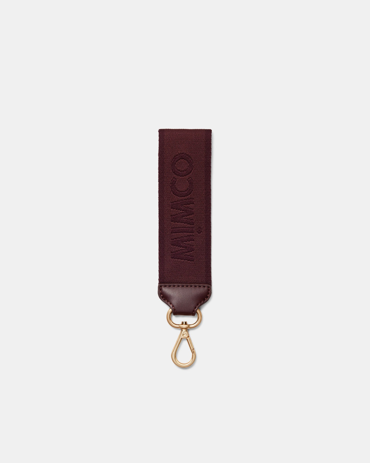 Stripe Webbing Wrist Strap - Cherry