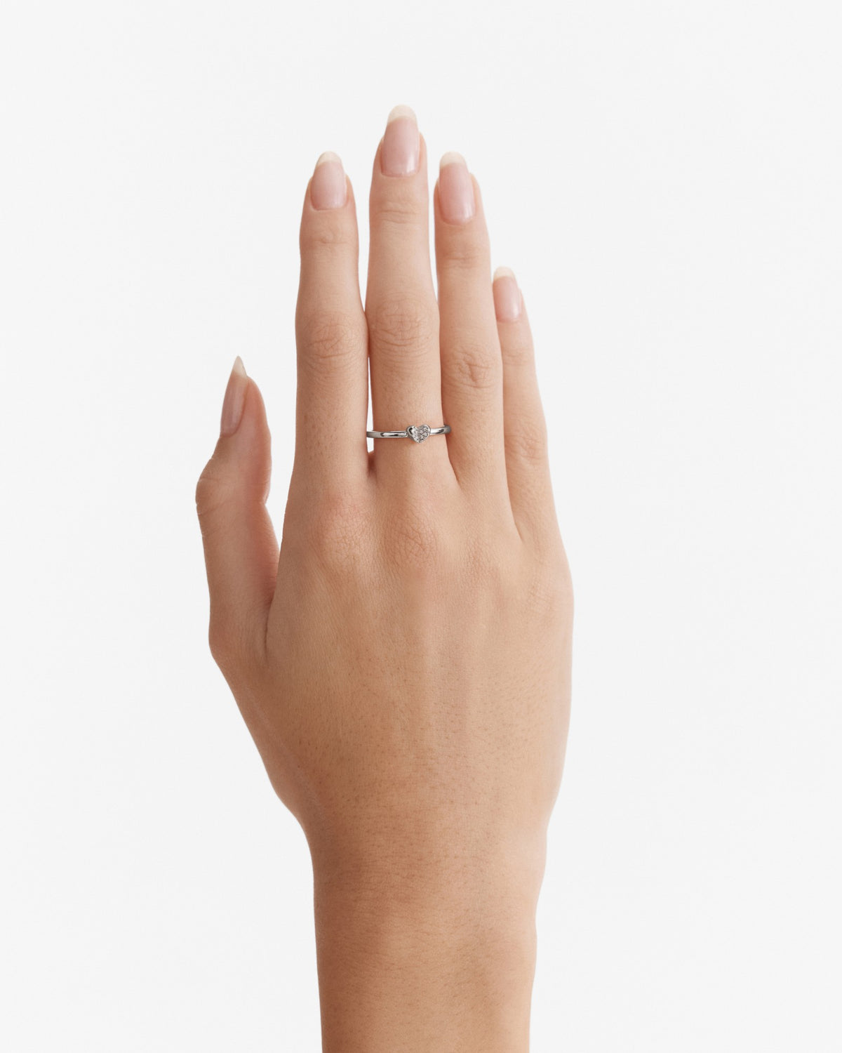 Heart To Heart Ring - Silver