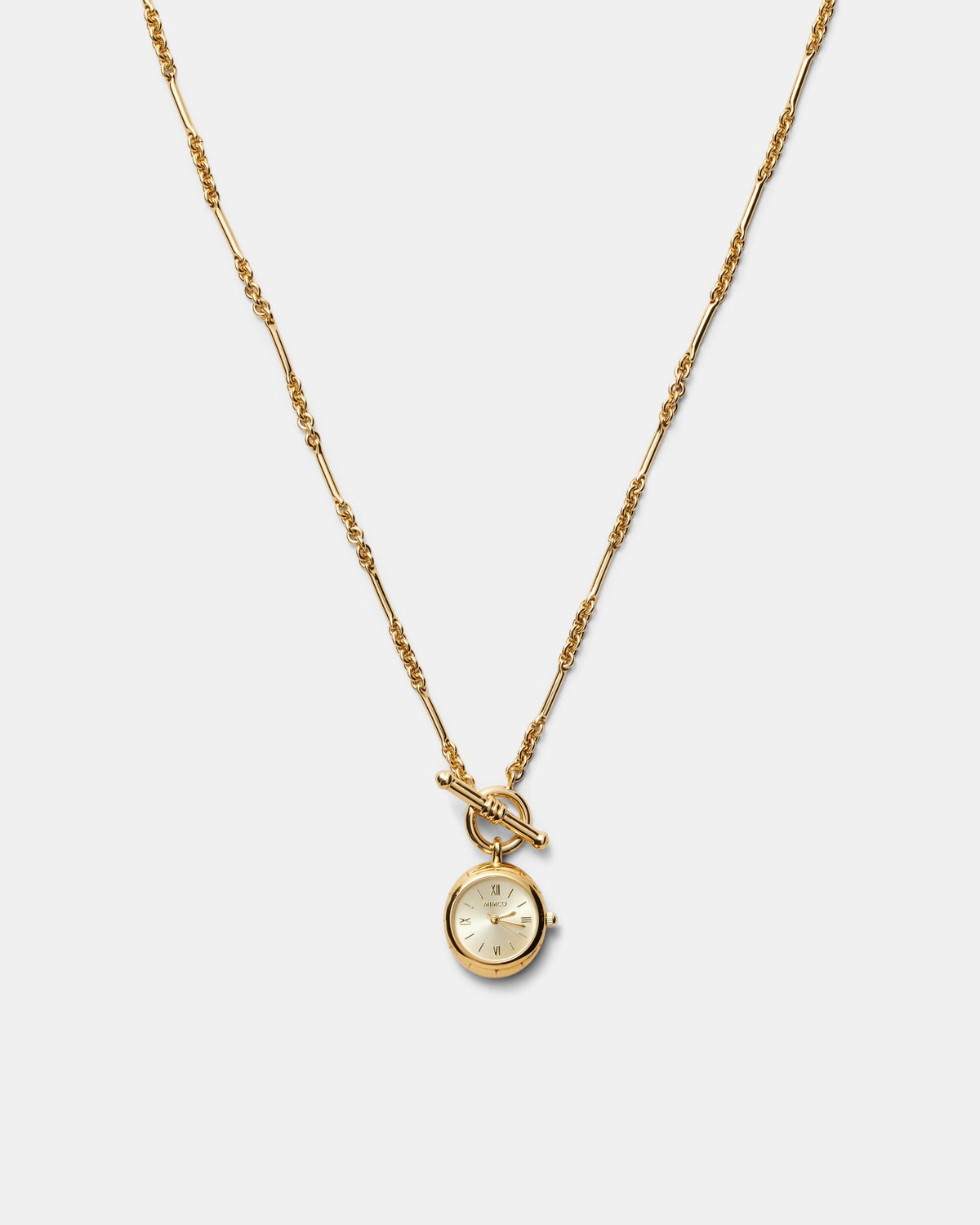 In Time Watch Necklace - Gold