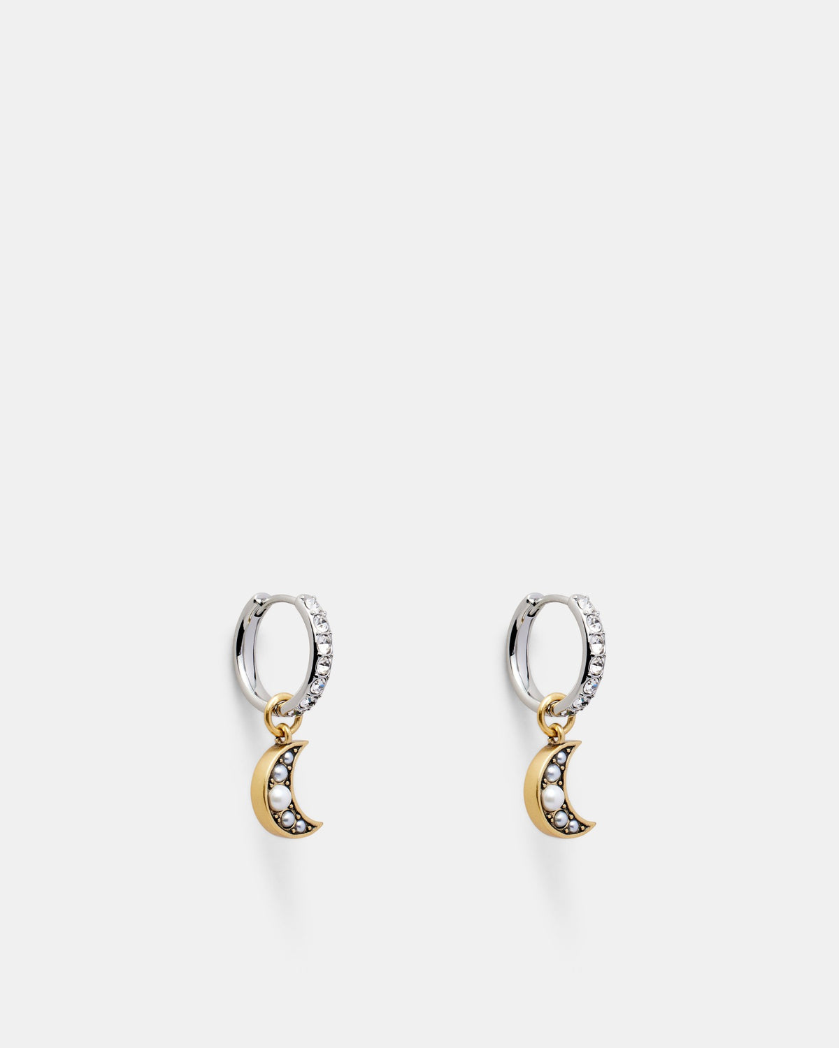 Emotional Huggie Hoop Earrings - Gold