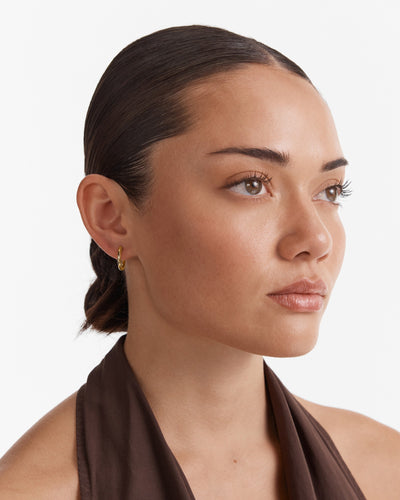 Encanto Charm Hoop Earrings - Gold