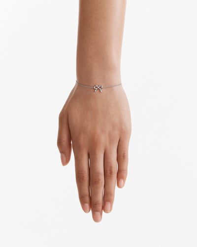 Baby Bow Bracelet - Silver