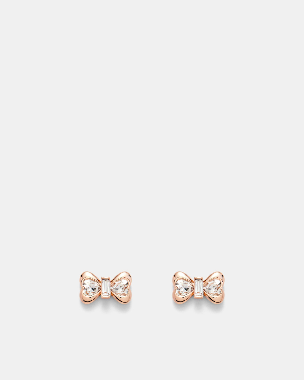 Encanto Bow Stud Earrings - Rose Gold