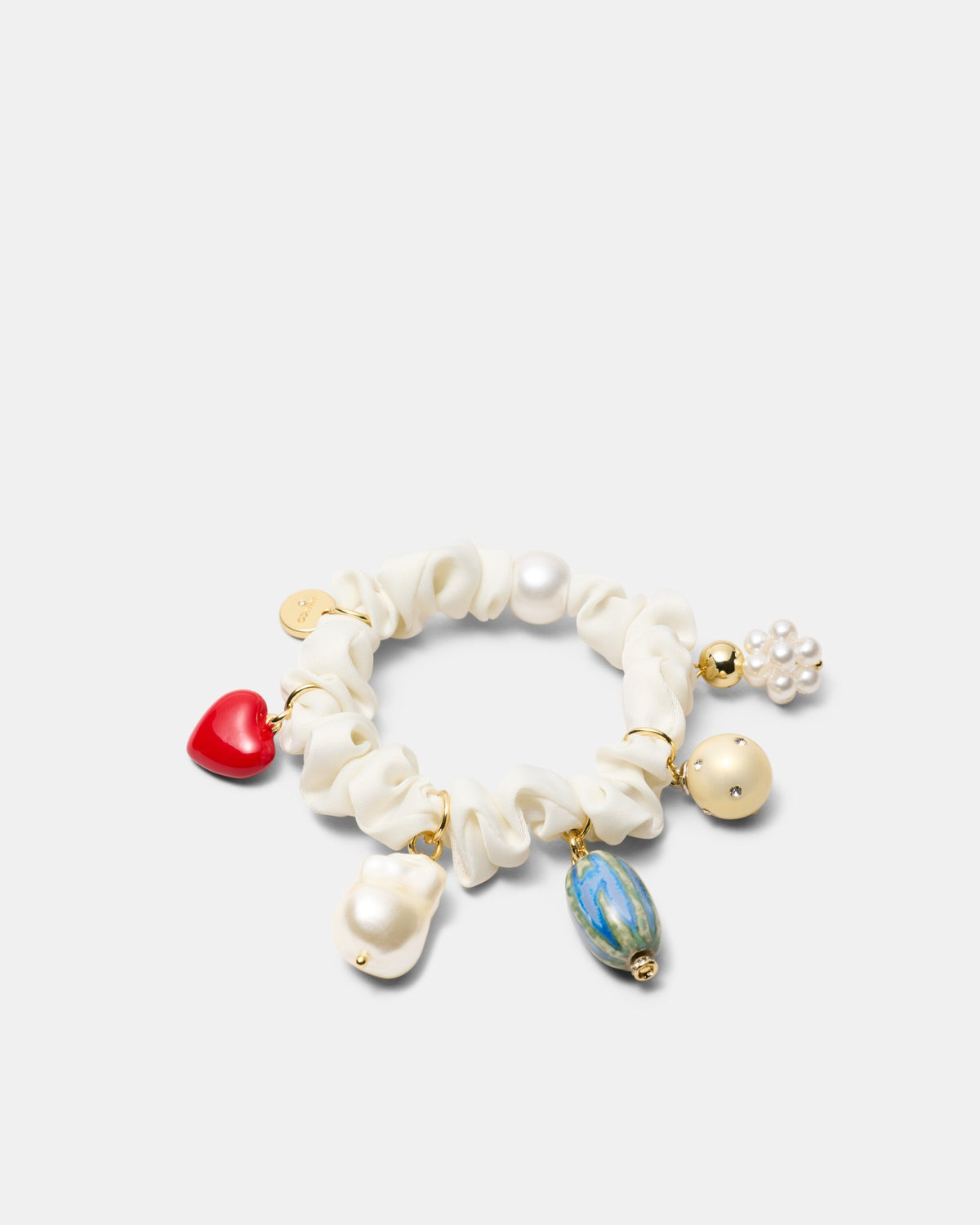 Charm Scrunchie - Vanilla