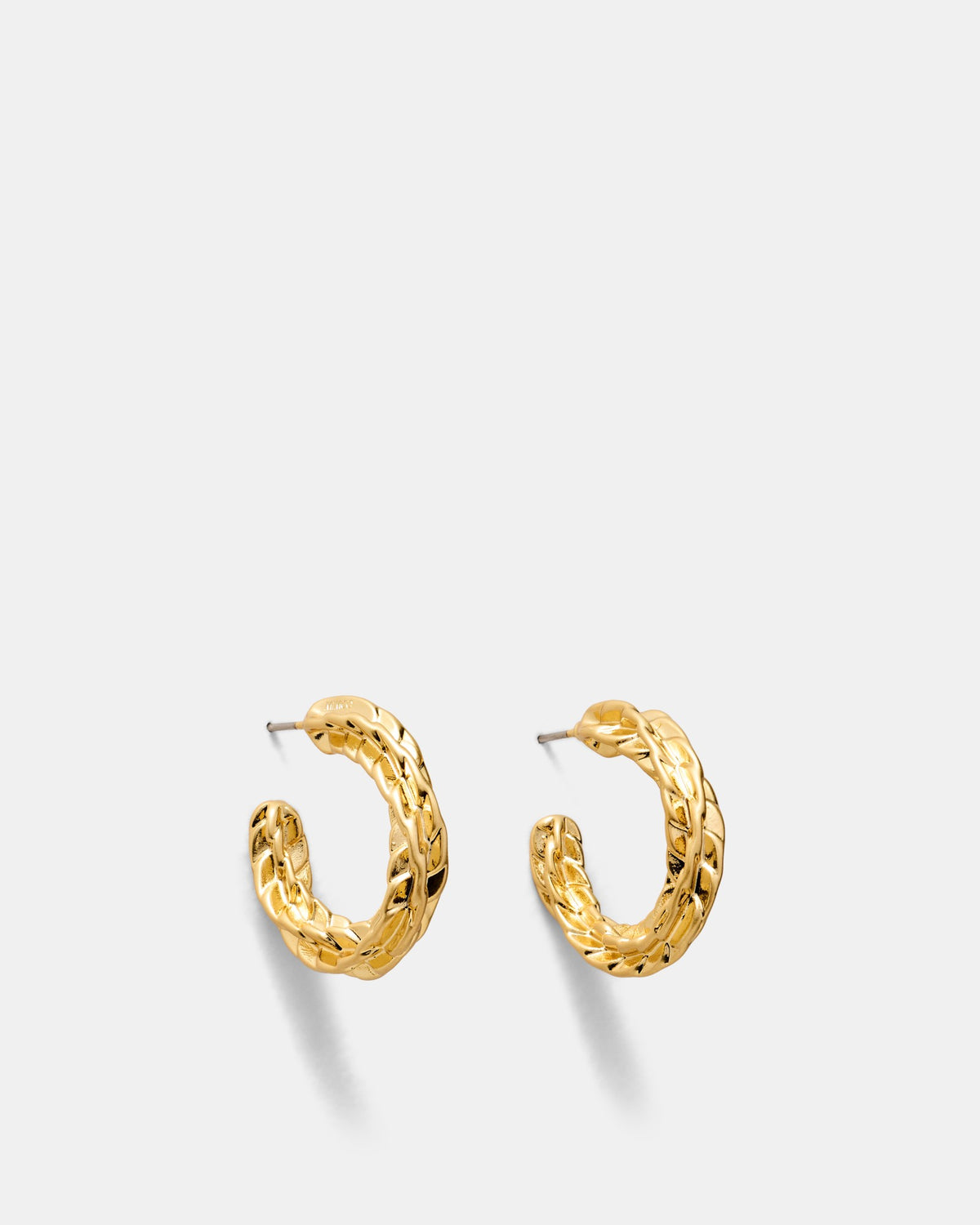 Fasten Hoop Earrings - Gold