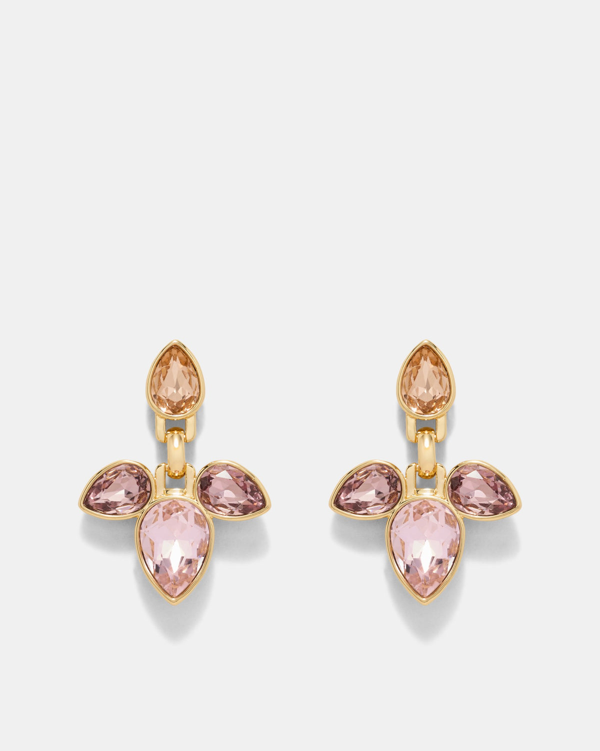 Bumper Pear Earrings - Pink