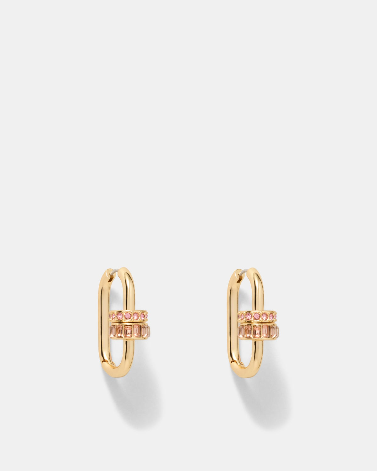 Marla Hoop Earrings - Pink Salt