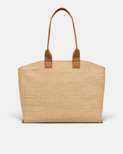 Patch Textured Tote Bag