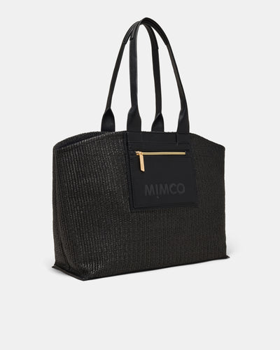 Patch Textured Tote Bag