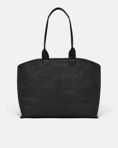 Patch Textured Tote Bag