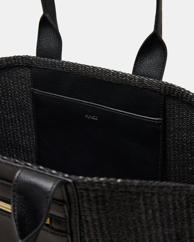Patch Textured Tote Bag