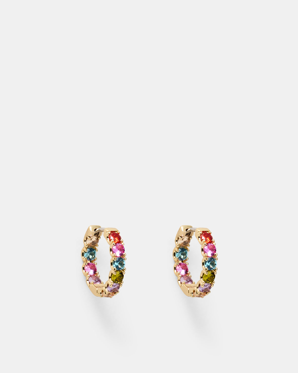 Prismatic Huggie Earrings