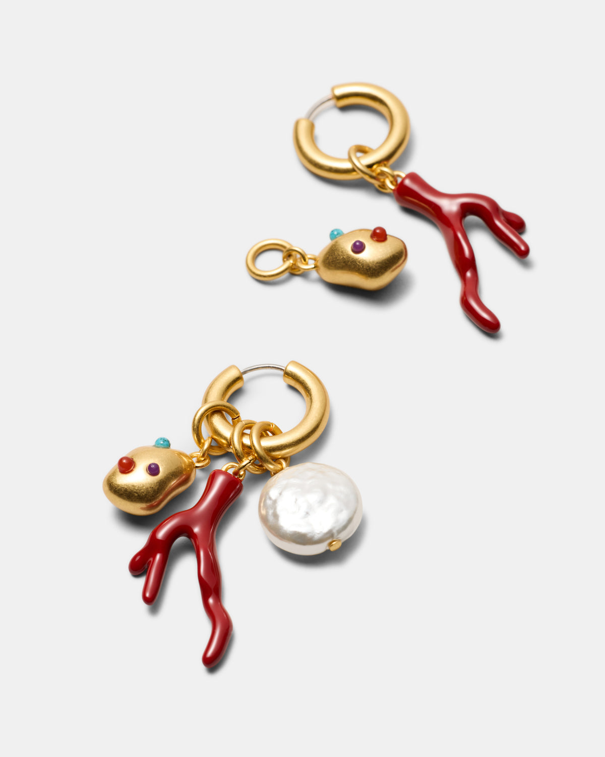 Cladiella Charm Hoop Earrings