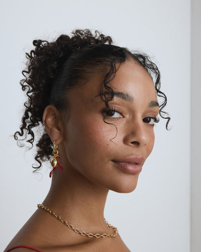 Cladiella Charm Hoop Earrings