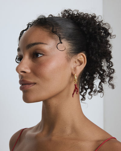 Cladiella Charm Hoop Earrings